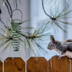 Geiserailie garden decor that doubles as a wildlife feeder for charm.
