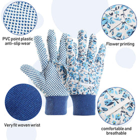 Geiserailie gloves with non-slip PVC dots for secure grip
