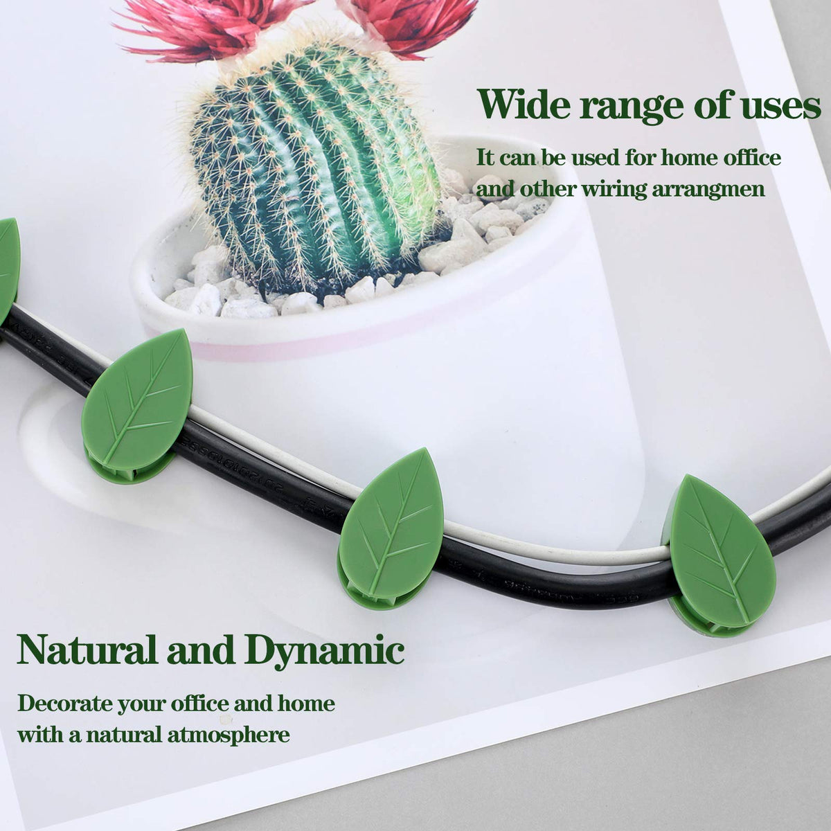 Geiserailie vine decor kit keeps stems tidy and elegant.