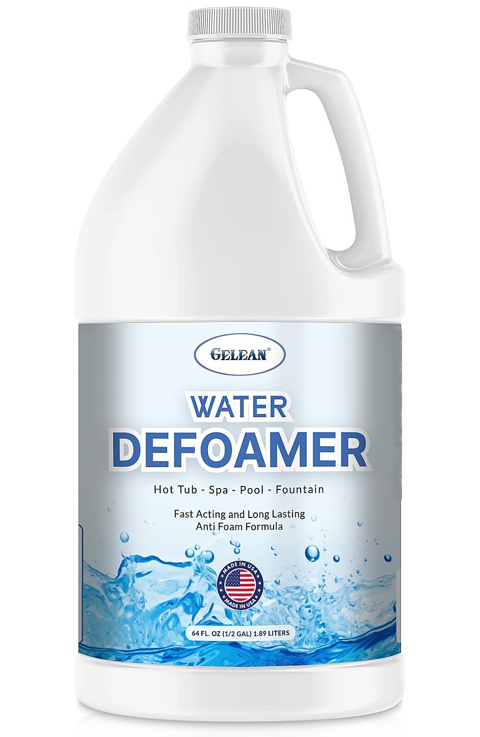 GELEAN hot tub defoamer bottle ready for water maintenance