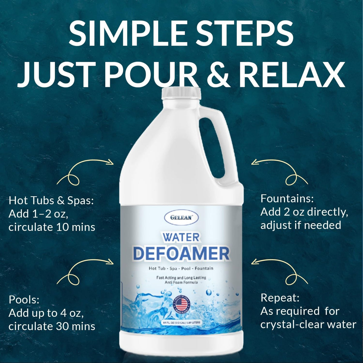 GELEAN foam-free spa after treatment