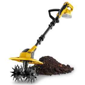 GELIDALITE 20V tiller ready in box, showing quick setup for garden prep