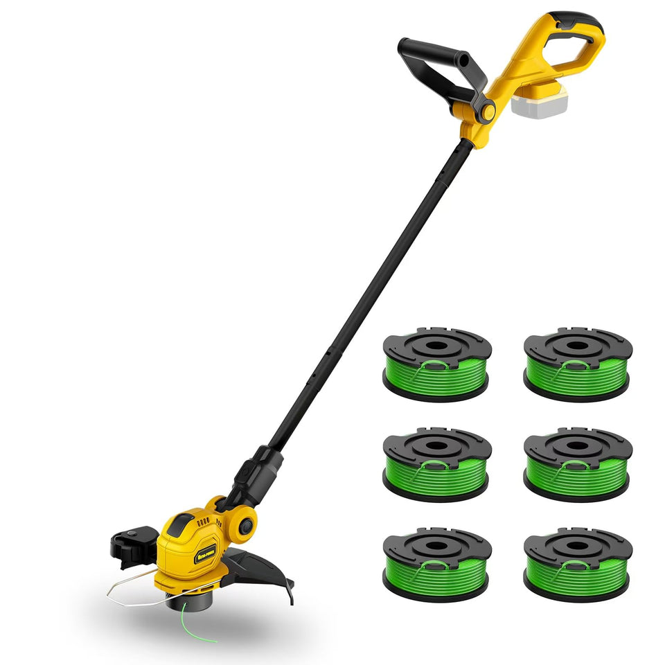 GELIDALITE cordless trimmer with DeWalt 20V Max interface for reliable power.