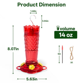 GelinRedcap ant moat top keeps nectar cleaner for feeding hummingbirds