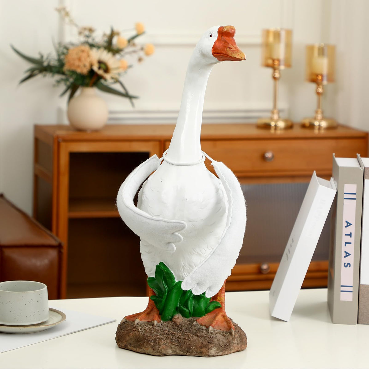 Gemscream lawn decor wings easy to reposition for seasonal displays.