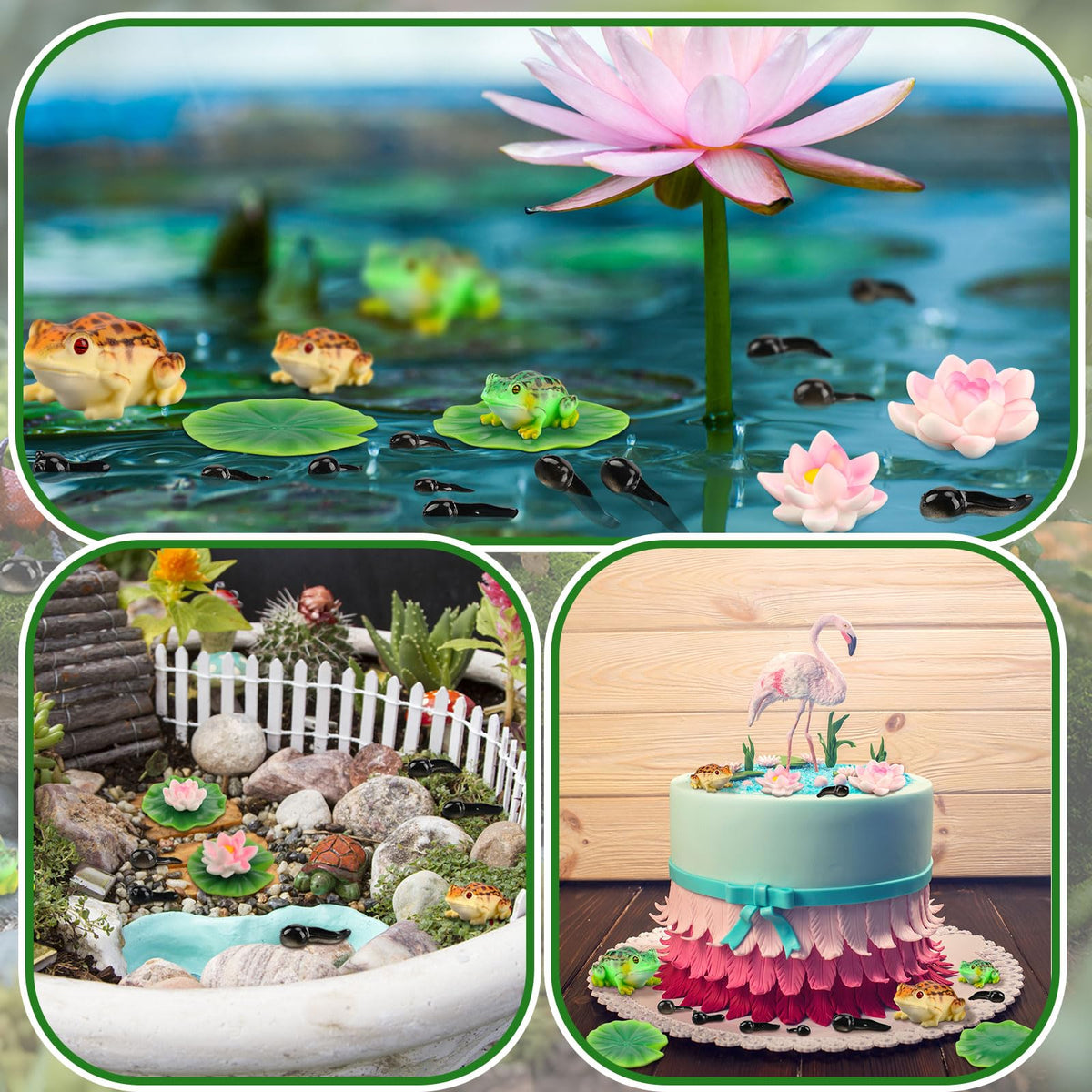Gemscream lotus flower decor adds color to aquariums and fountains