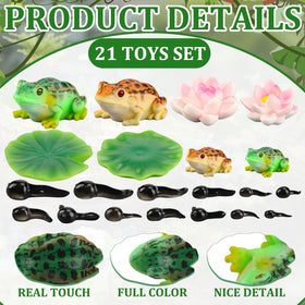 Gemscream tadpole figures provide playful water garden details
