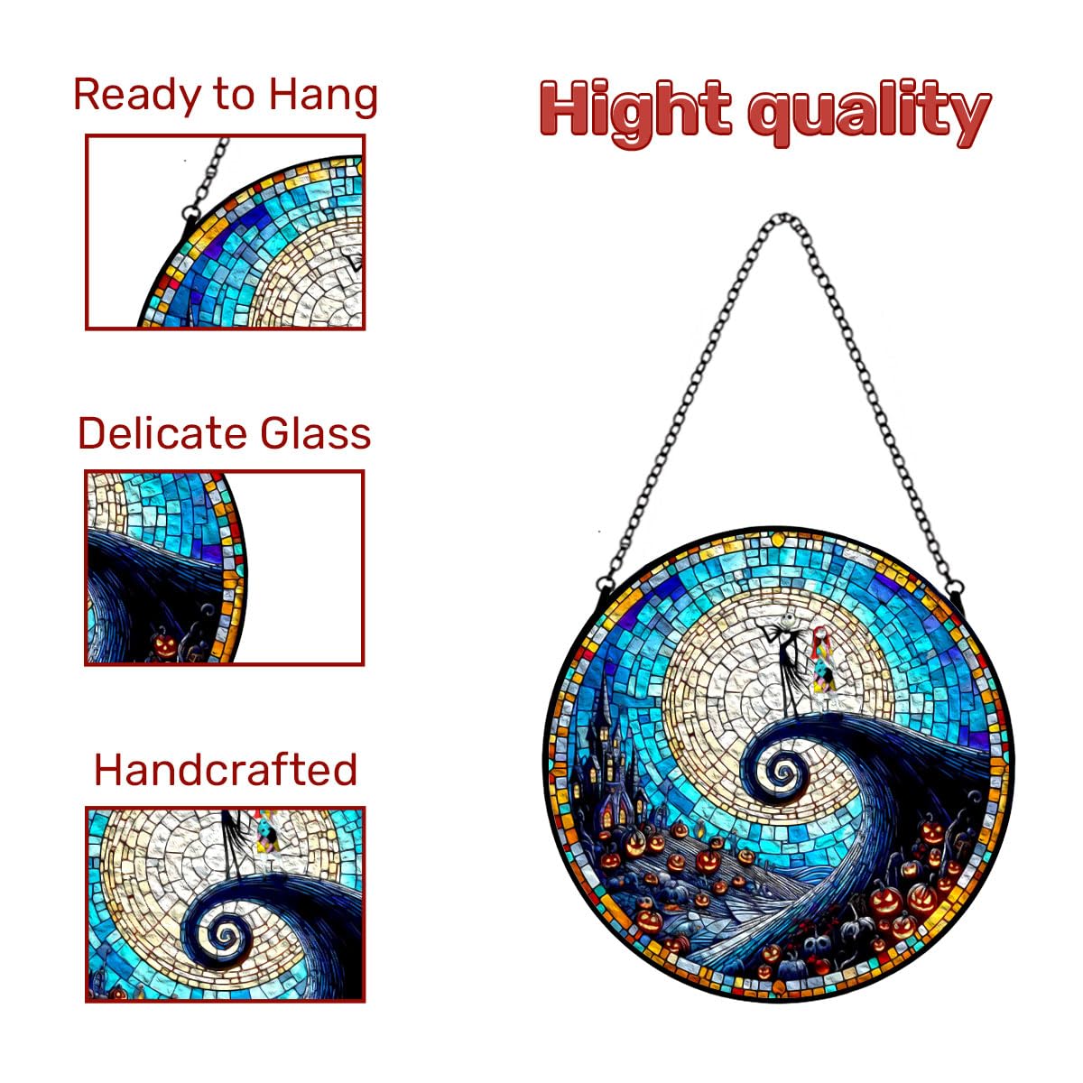 GENANY sun catcher displayed in a bright window enhances spring decor