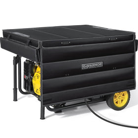 GenArmor generator cover provides waterproof protection for running generators.
