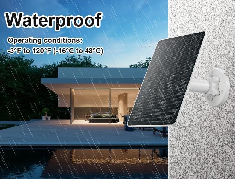 GENDOING 9.8-foot cable offers flexible outdoor installation.
