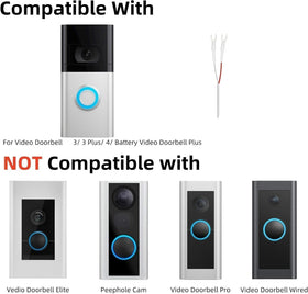 GENDOING Battery Doorbell Plus solar charger maintaining camera power outdoors.
