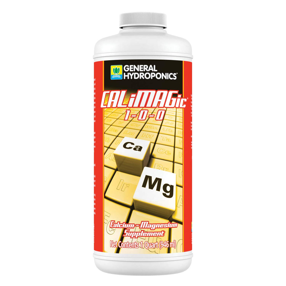 General Hydroponics CALiMAGic bottle front view showing calcium and magnesium support