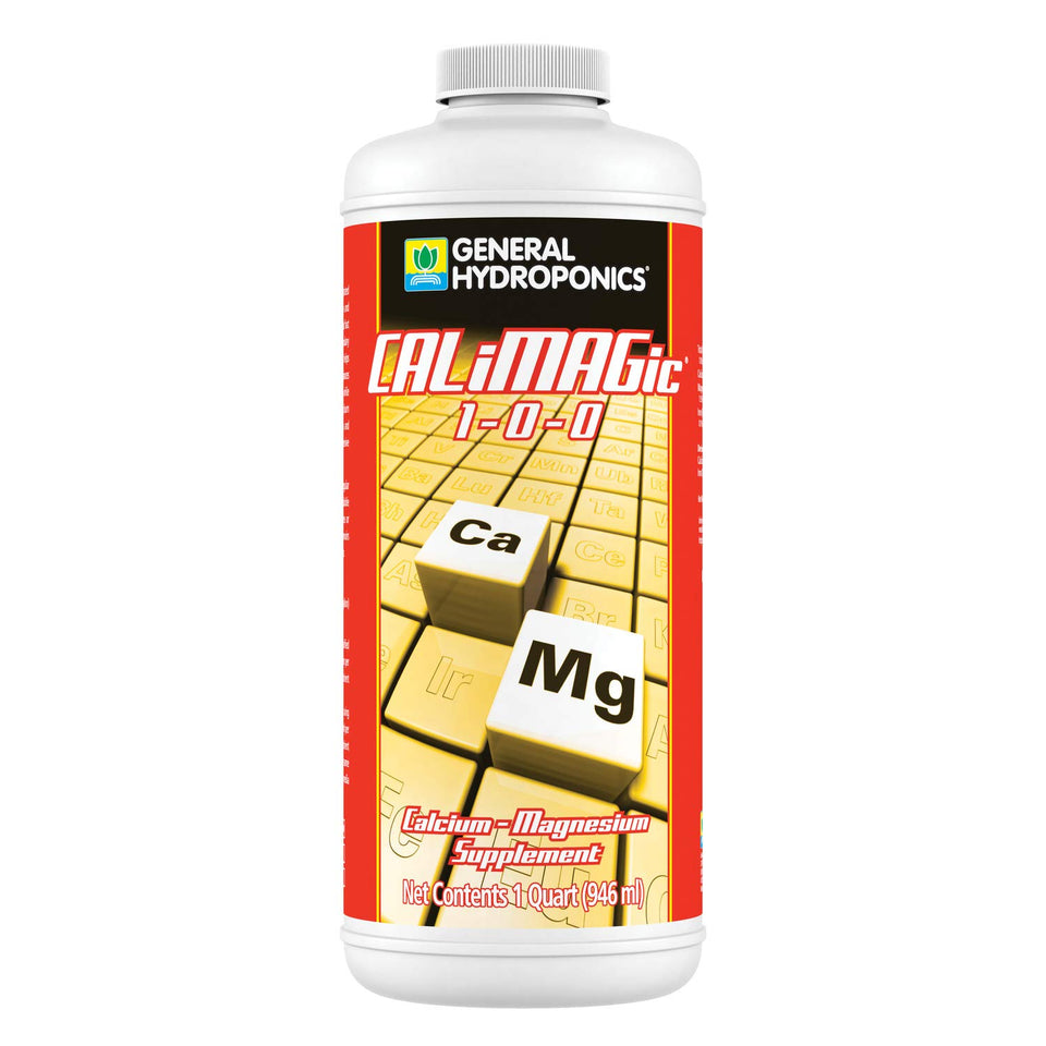 General Hydroponics CALiMAGic bottle front view showing calcium and magnesium support