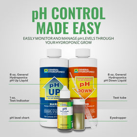 General Hydroponics Ph Control Kit test indicator for reliable color-based pH checks
