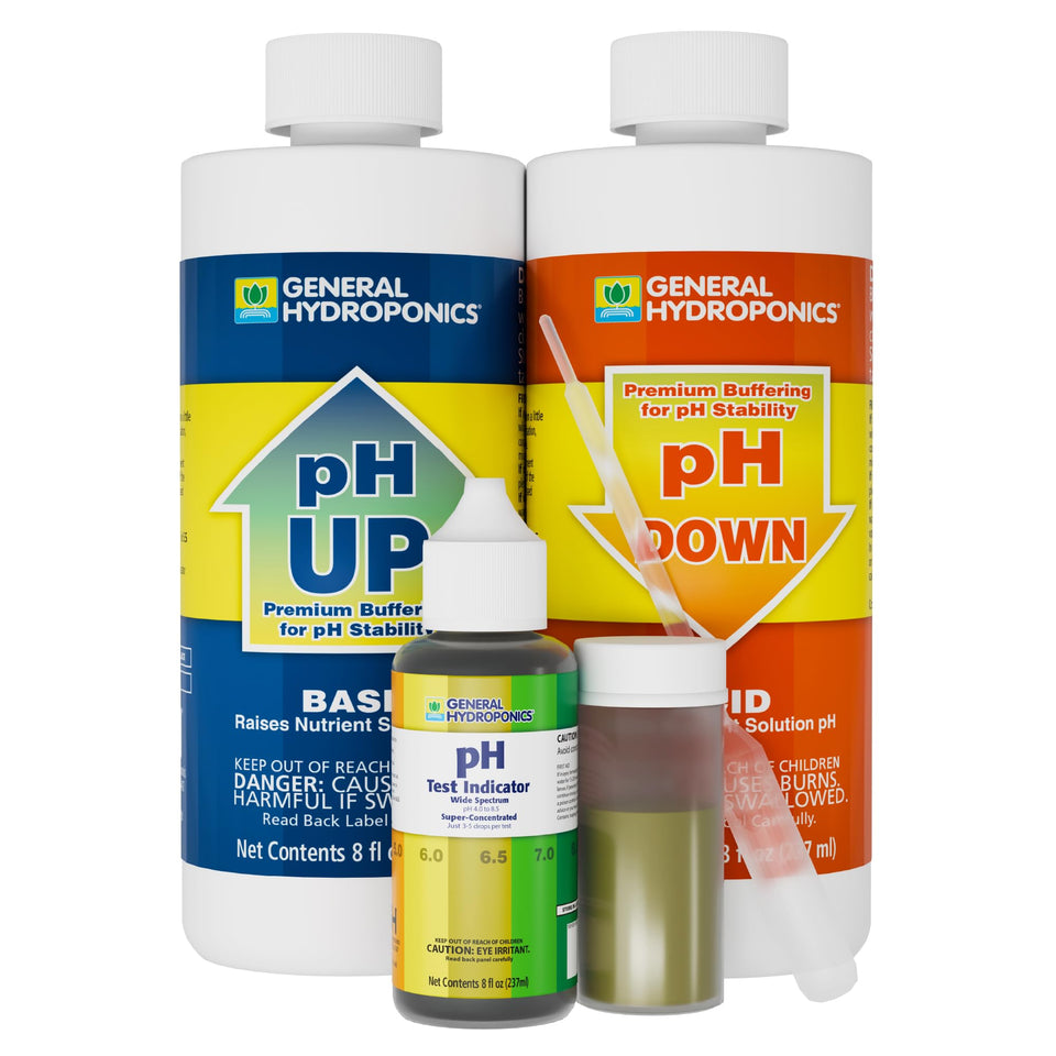General Hydroponics Ph Control Kit reservoir testing for precise readings and quick adjustments