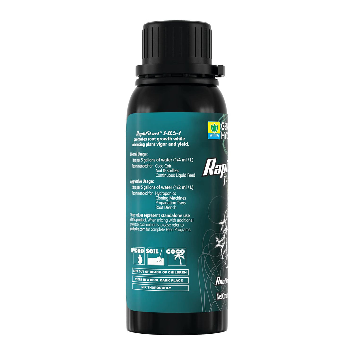 General Hydroponics RapidStart supports growth cycle across media.
