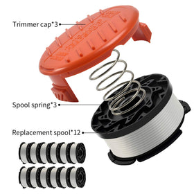 Generep AF-100 compatible spool fits Black & Decker trimmers with ease