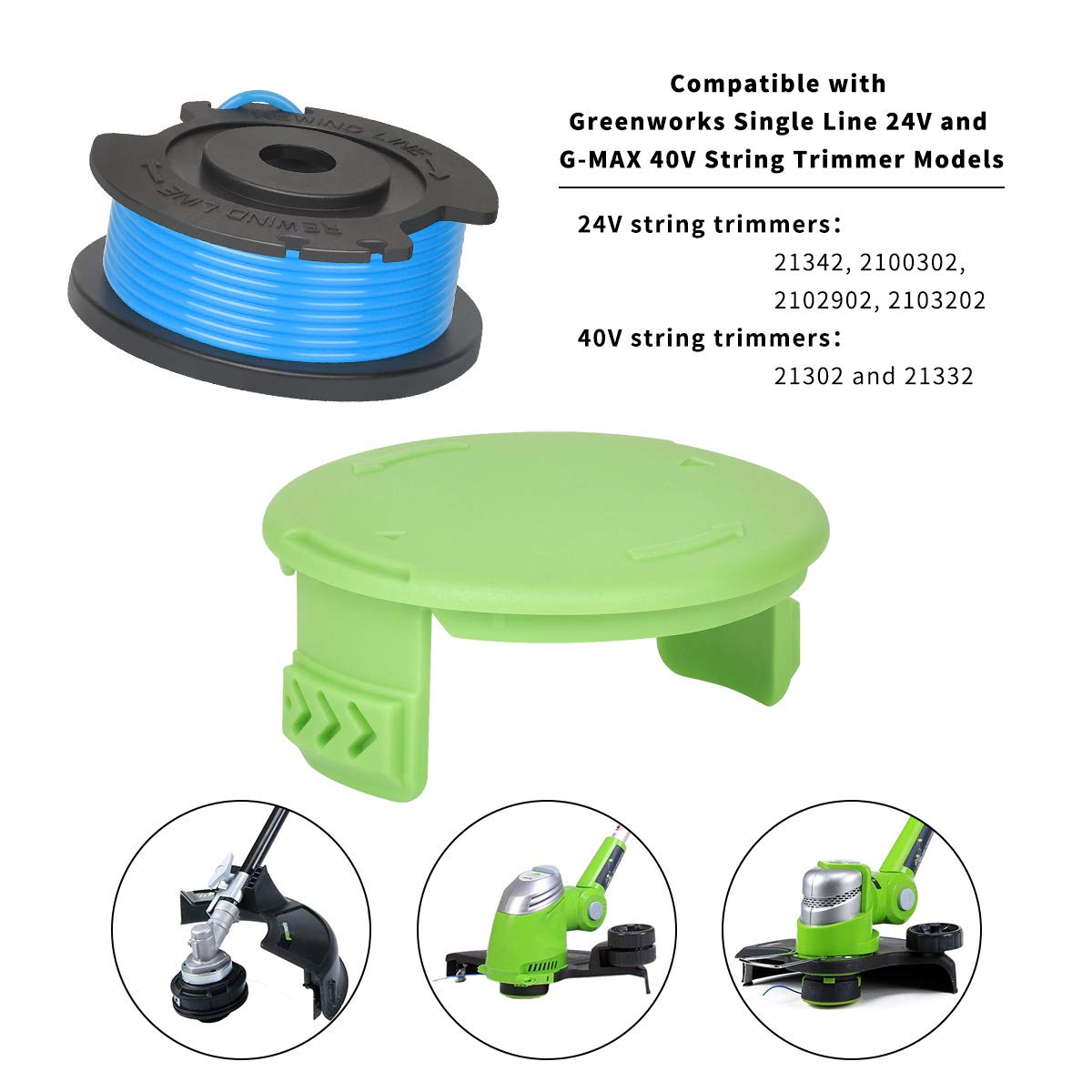 Generep 0.065-inch line diameter delivers durable, steady trimming performance.