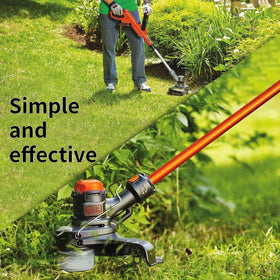 Generep trimmer in use for edging and mowing tasks.