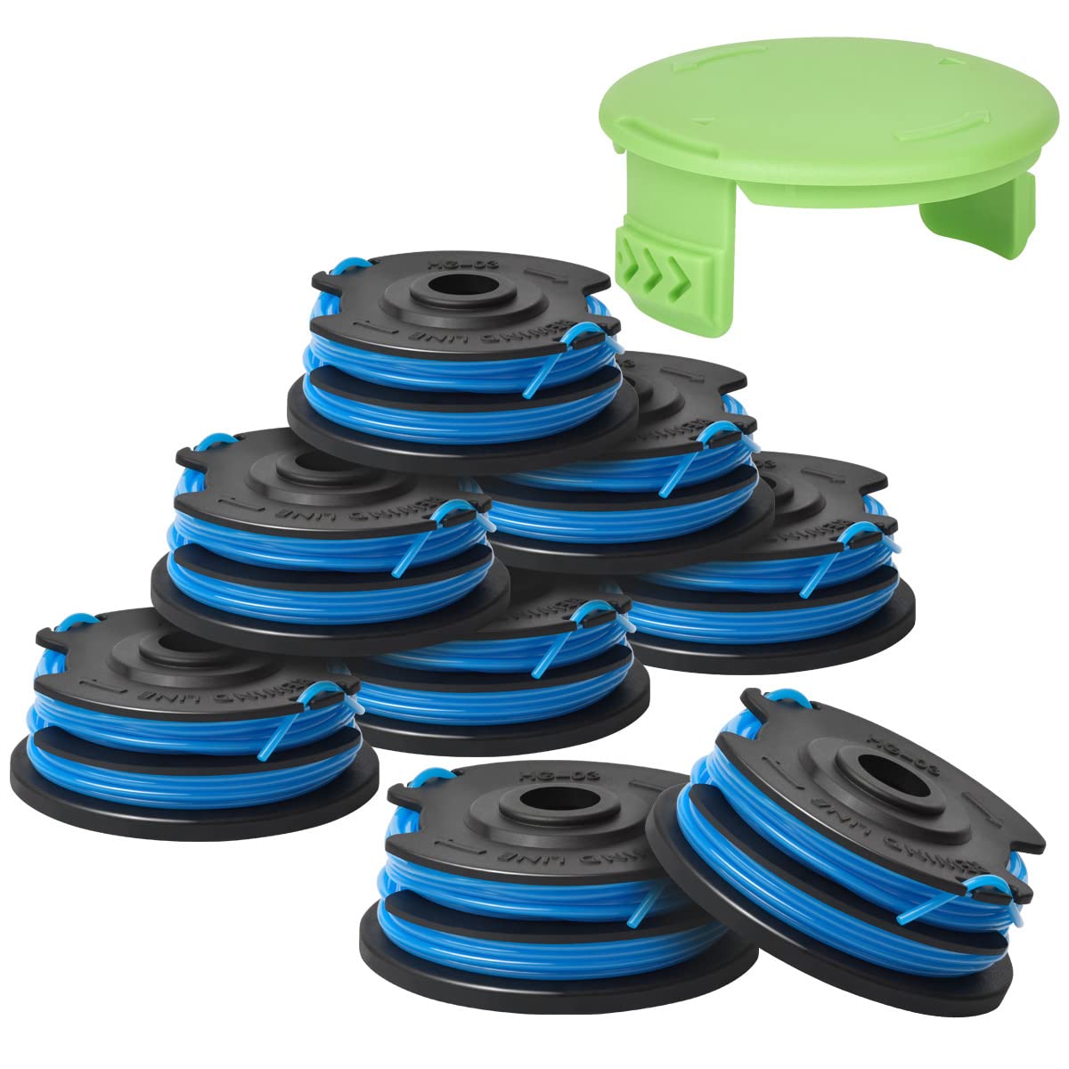 Generep dual-line weed eater spool assembly with quick-install design for Greenworks compatibility