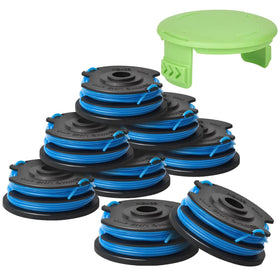 Generep dual-line weed eater spool assembly with quick-install design for Greenworks compatibility