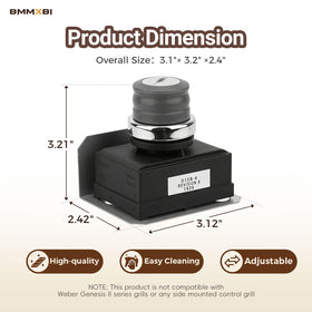Generic 1836-13 igniter kit rear view shows durable construction.