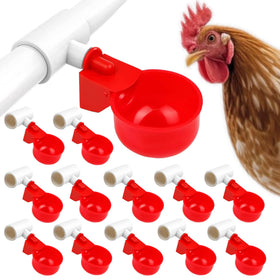 Generic 24-pack automatic chicken waterer cups kit for hands-free flock hydration.