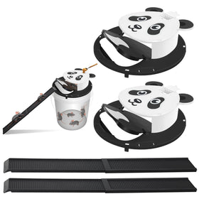 Generic 2-pack mouse traps bucket shows automatic reset for easy pest control