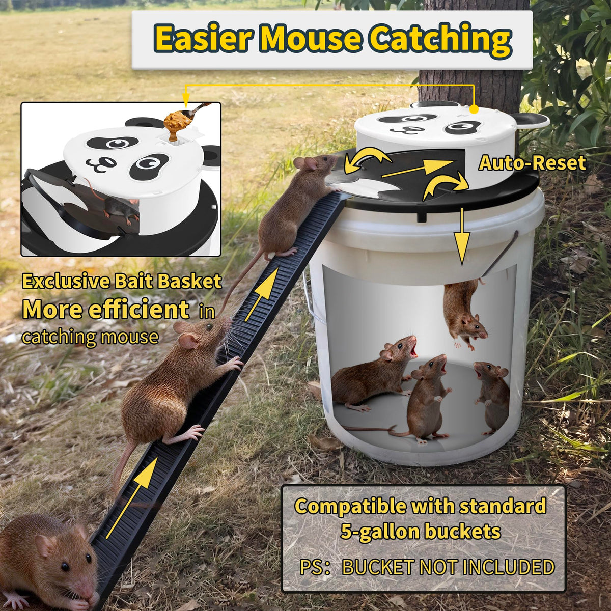 Generic 2-pack trap ready for outdoor and indoor use with easy setup