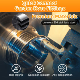 Generic 3/4 inch female to 1/2 inch quick connect fits standard hoses
