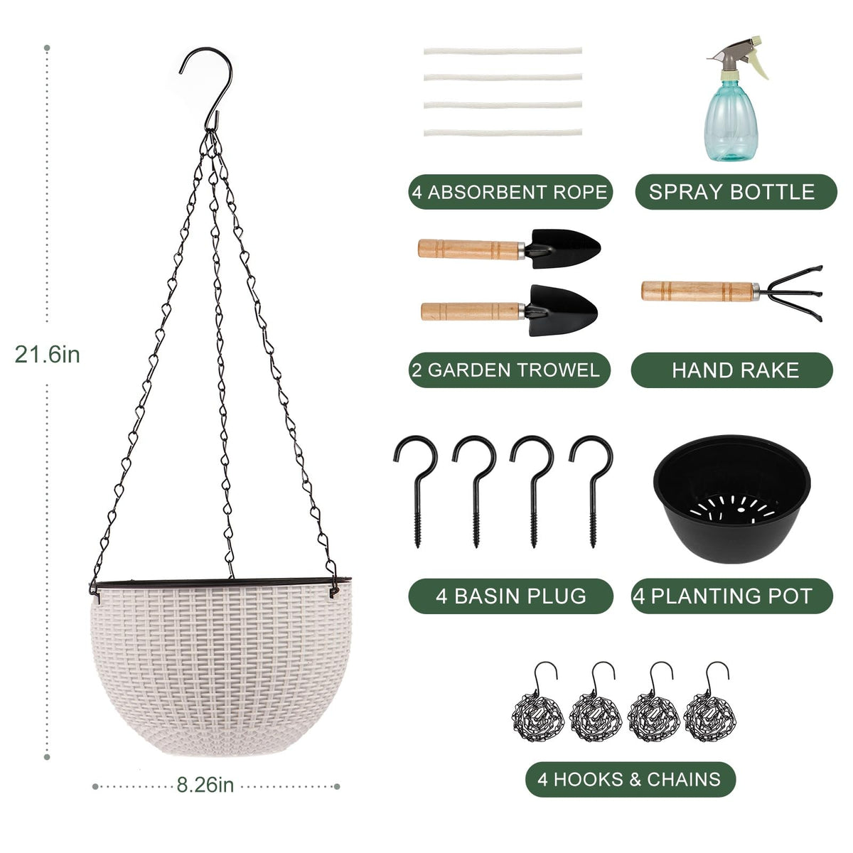 Generic resin planter with 3D rattan texture adds stylish durability.