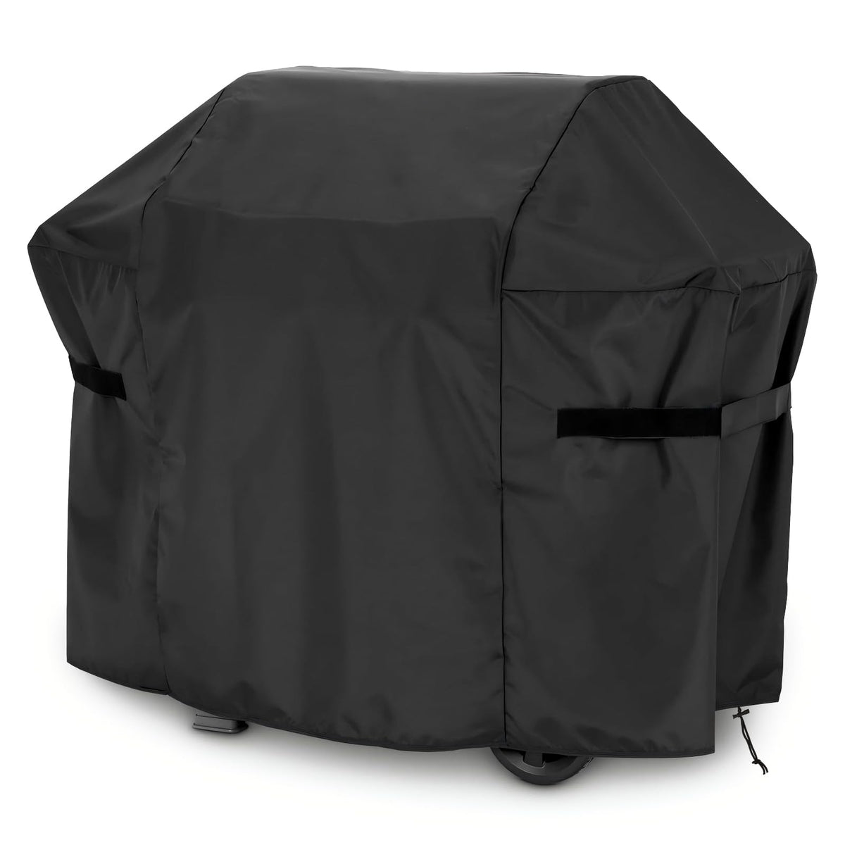 Generic 52-Inch grill cover on Weber Spirit 4-burner protects from elements and dust