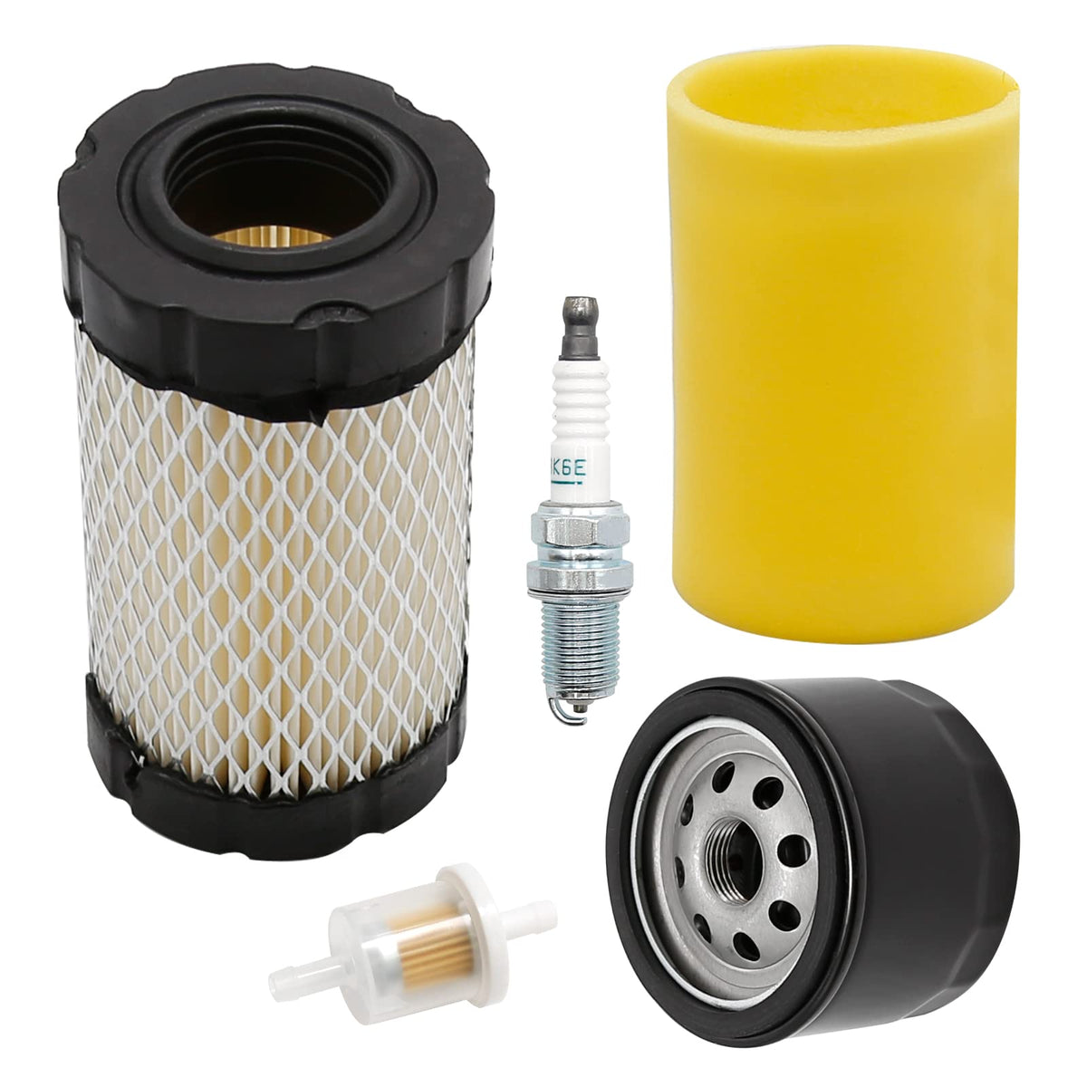 Generic air filter replacement showing Briggs/Straton compatibility label for quick identification.