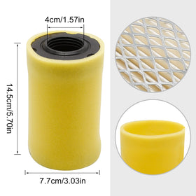 Close-up of filter media highlighting durable filtration material for engine protection.