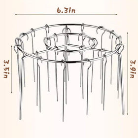 Generic air fryer skewers rack with 30 skewers for high-capacity cooking.