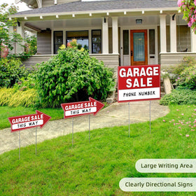 Generic arrow stickers directing shoppers to deals