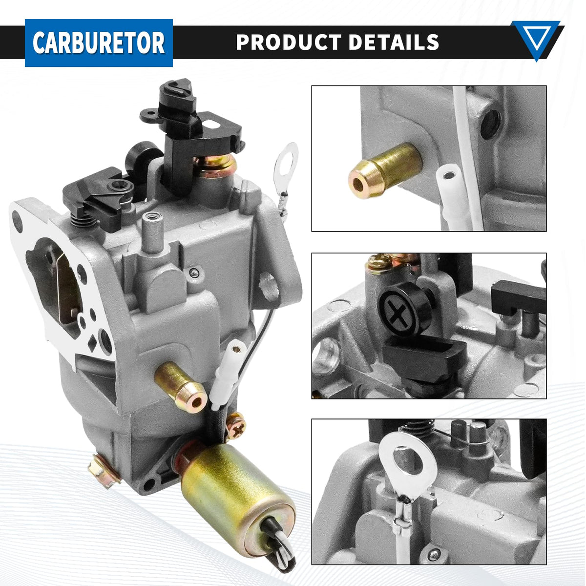 Generic 951-05149 carburetor side view, facilitates straightforward installation and tuning.