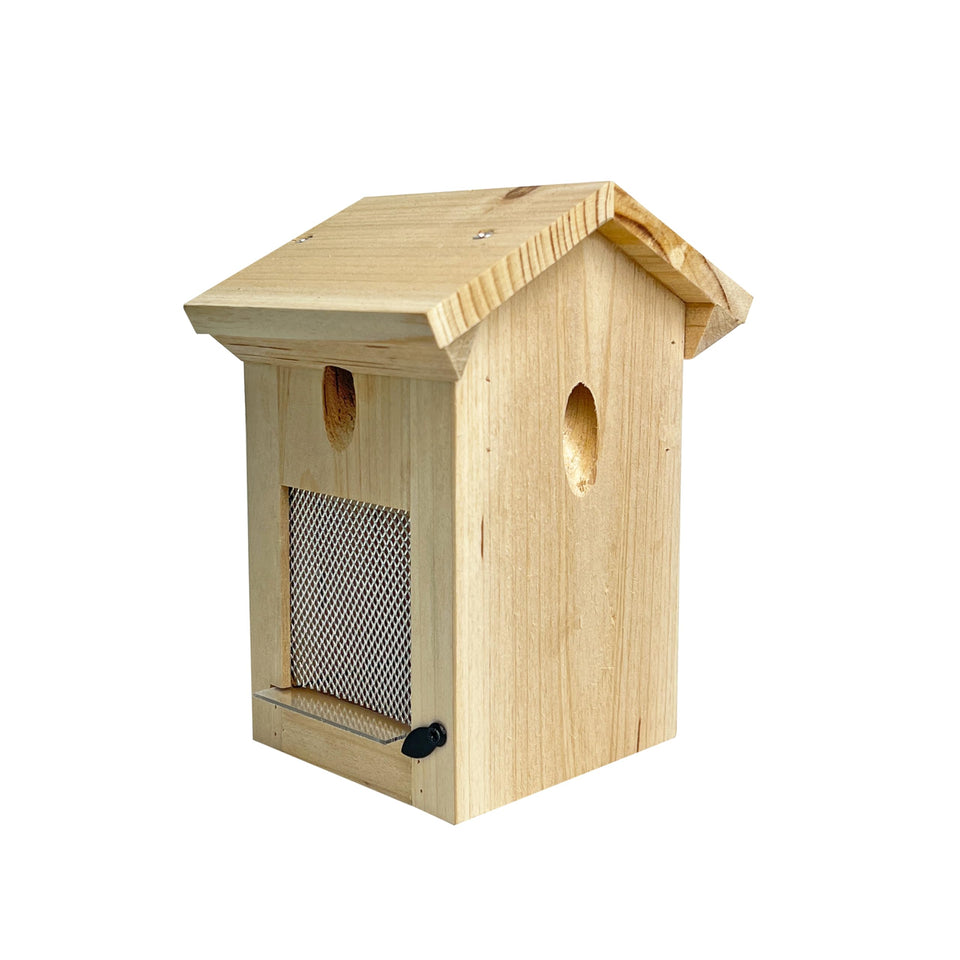 Generic Carpenter Bee Trap outdoor view protects wood by guiding bees away.