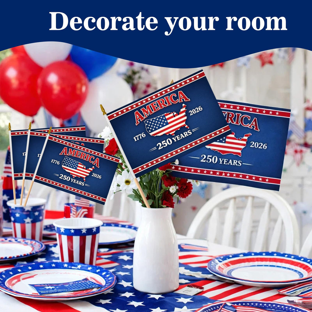 Generic classroom parade flags for school activities
