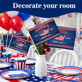 Generic classroom parade flags for school activities