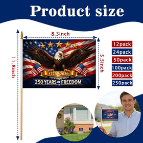 Generic commemorative USA flag 250-years design for classroom displays.