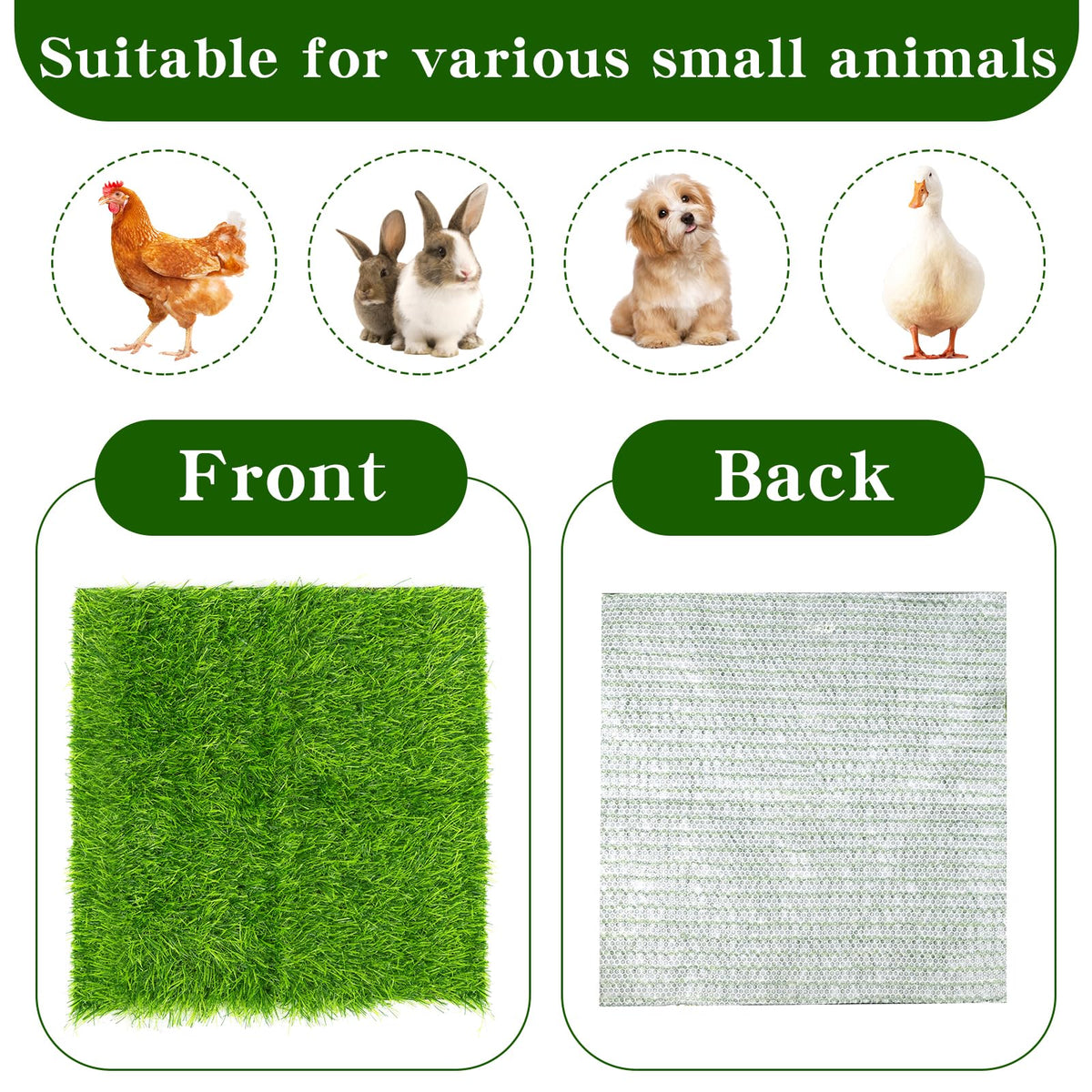 Nesting pad in use inside a chicken coop keeping boxes neat