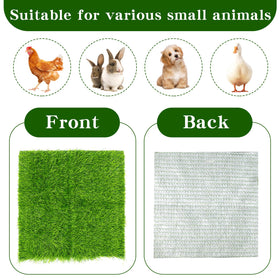 Nesting pad in use inside a chicken coop keeping boxes neat