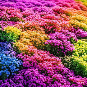 Generic Creeping Thyme seeds for border edging with fragrant blooms.