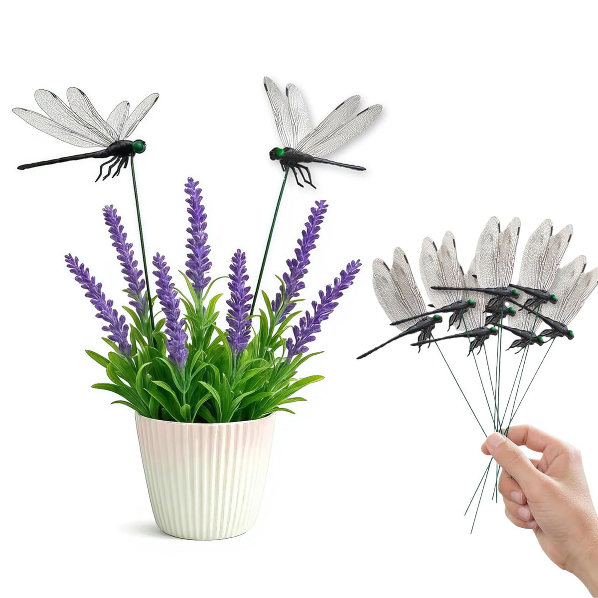 Generic Dragonfly Clip on a backpack adds natural outdoor charm.