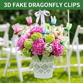 Generic dragonfly clip used in a DIY landscape scene for photos