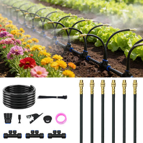 Generic Drip Irrigation 20ft kit for efficient, easy garden watering