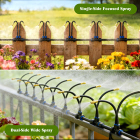 Generic Drip Irrigation garden-ready solution for yards, greenhouses, patios, and beds