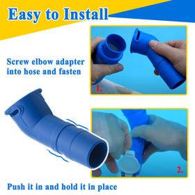 Generic durable elbow for underwater environments supports long-lasting pool cleaner service