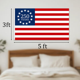 Generic easy-care flag; wash cold and air-dry.